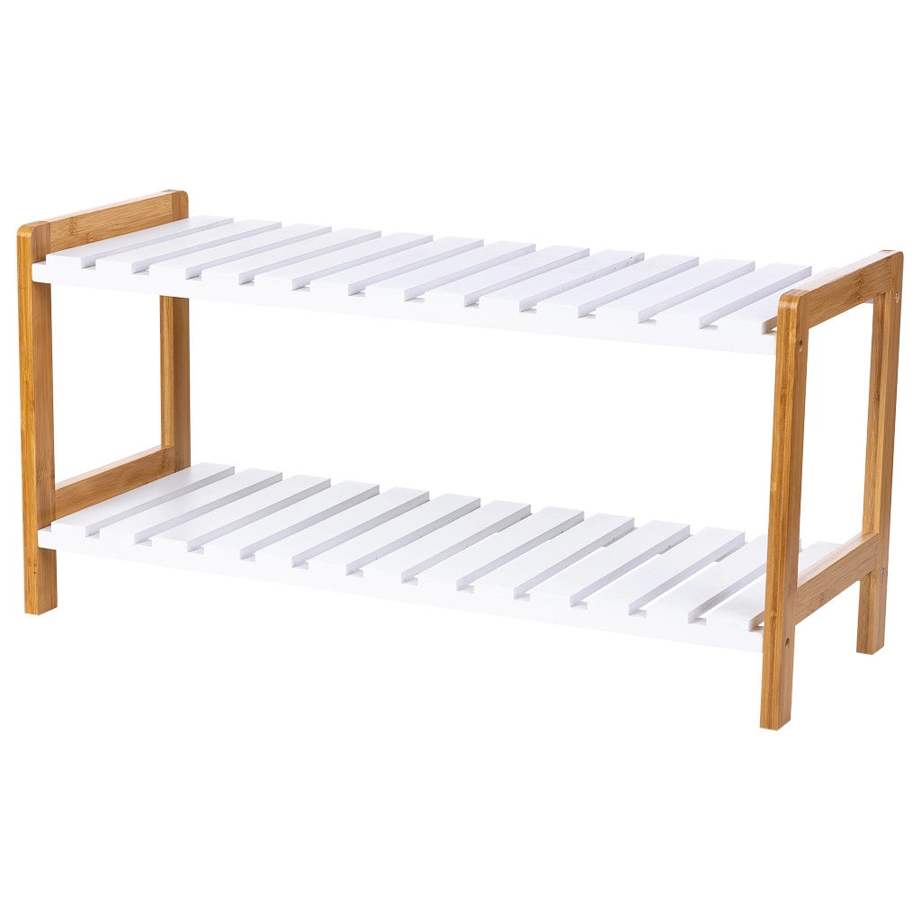 panca porta scarpe in legno bianco 70x26x34,5h cm