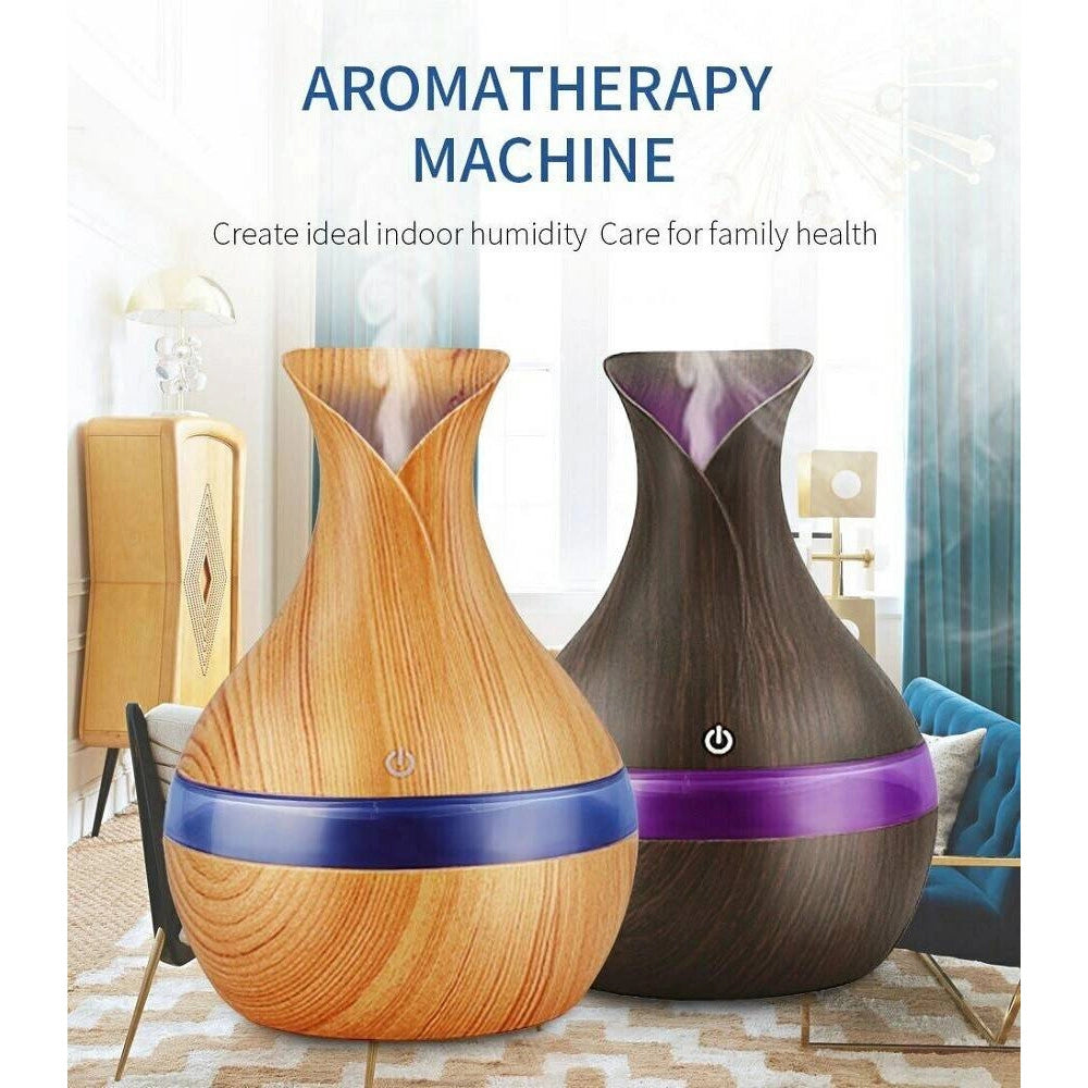 Trade Shop - Fiffusore Profumatore Aromi Oli Essenziali Umidificatore A Ultrasuoni Depuratore -
