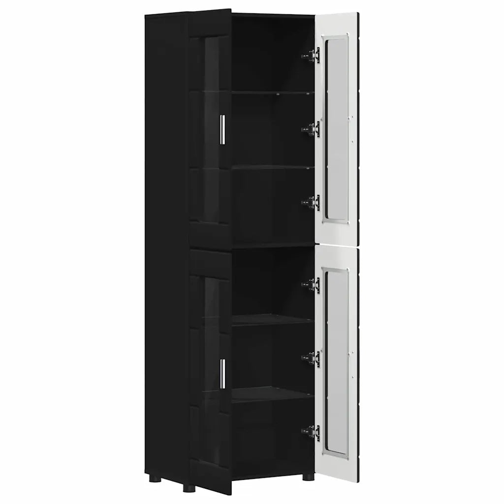 Credenza FLORIN Nero 60 x 35 x 182 cm Legno multistrato 3397905