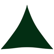 Vela ombreggiante triangolare in tessuto Oxford 4 x 4 x 4 m verde scuro 02_0009872