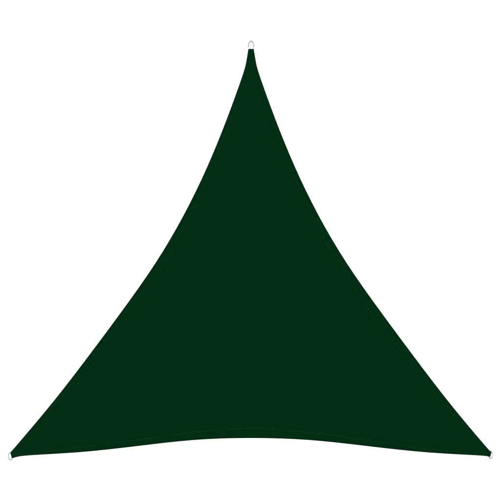 Vela ombreggiante triangolare in tessuto Oxford 4 x 4 x 4 m verde scuro 02_0009872
