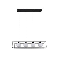 Lampada a Sospensione da Interno  E14 in Metallo Nero Opaco