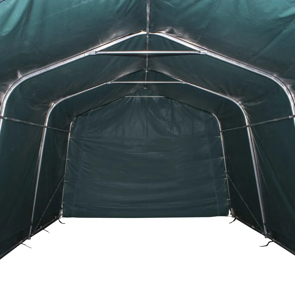 Tendone Bestiame Rimovibile PVC 550 g/m² 3,3x4,8 m Verde Scuro 3055648