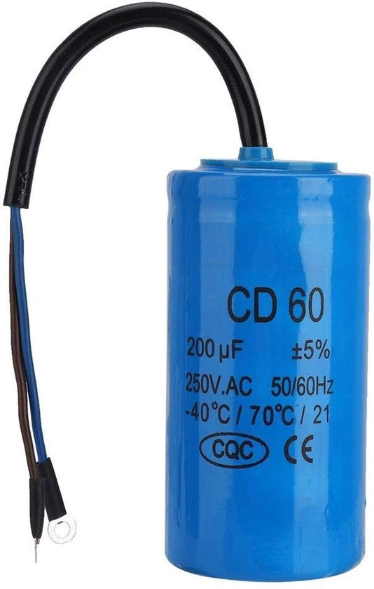 Condensatore - Alta Affidabilità - 200 uF Capacità, 250 V Ac