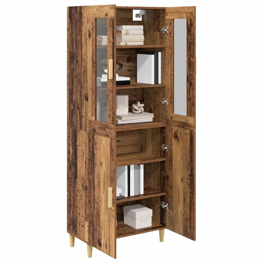 Credenza-Buffet-Armadio da cucina Legno vecchio 69,5 x 34 x 180 cm 239810