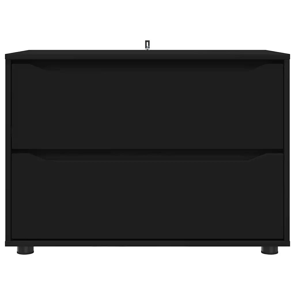 Armadio Nero 80 x 48 x 57 cm Legno multistrato