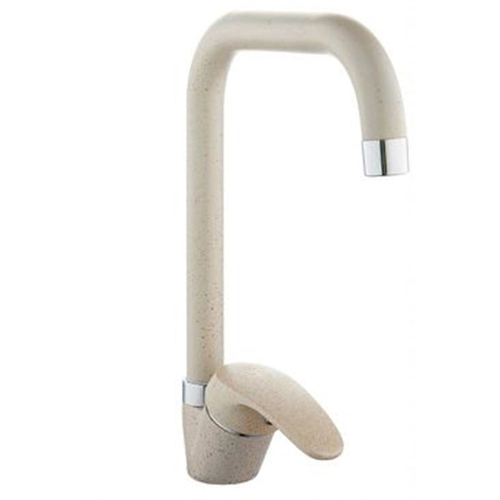 Trade Shop - Miscelatore Canna Quadrato  52947 Doppio Foro Monocomando Rubinetteria -