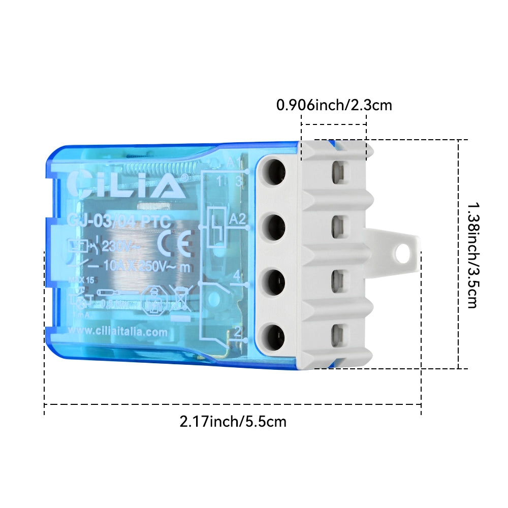 Rele' Elettromeccanico Passo-Passo 230V 10A ¨C Xylo ¨C Grigio 4 Sequenze 2 NO