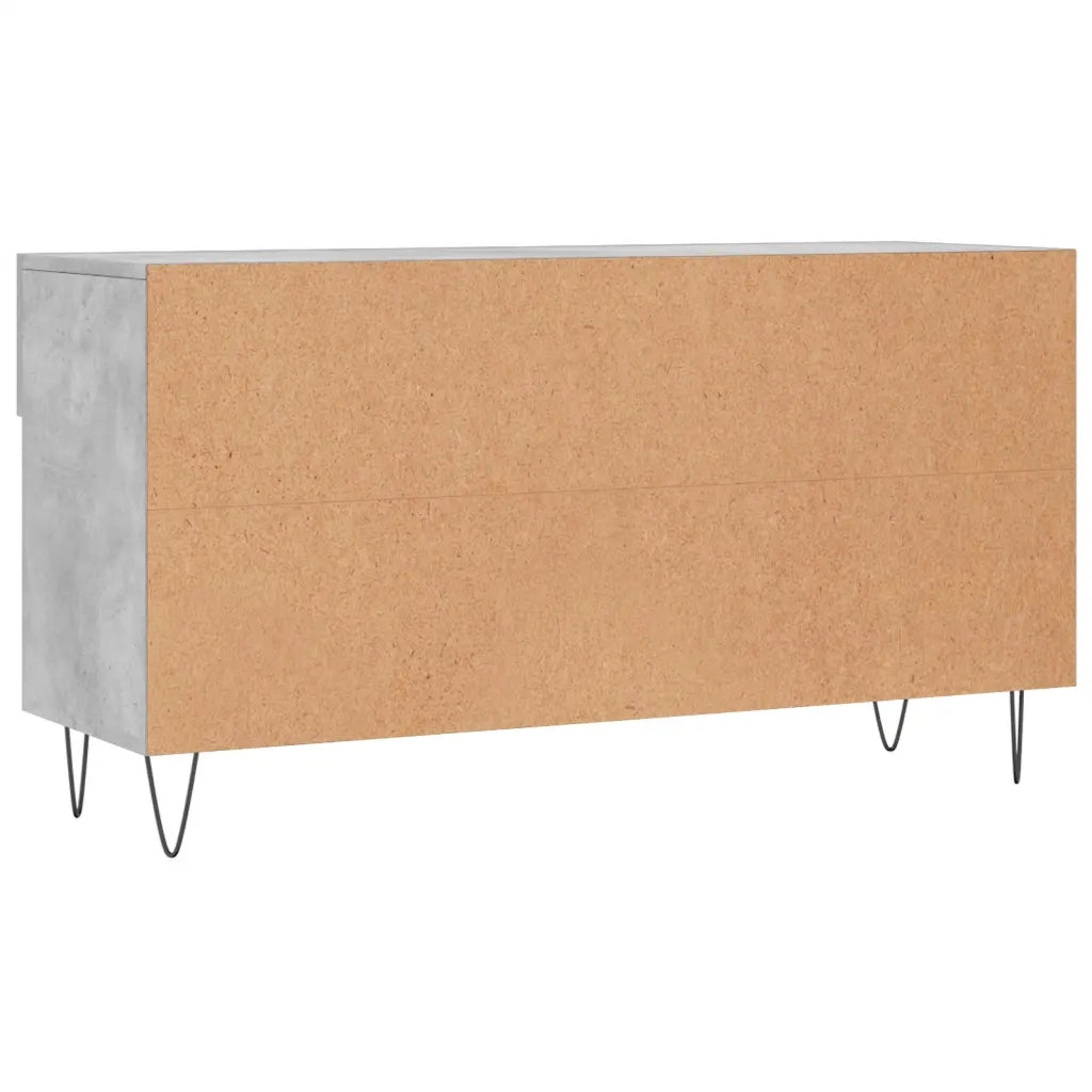 Panca Porta Scarpe | Scarpiera | Mobile per scarpe Grigio Cemento 102x35x55cm Legno Multistrato
