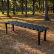 Panca da giardino modello milano in acciaio lunghezza 100 cm