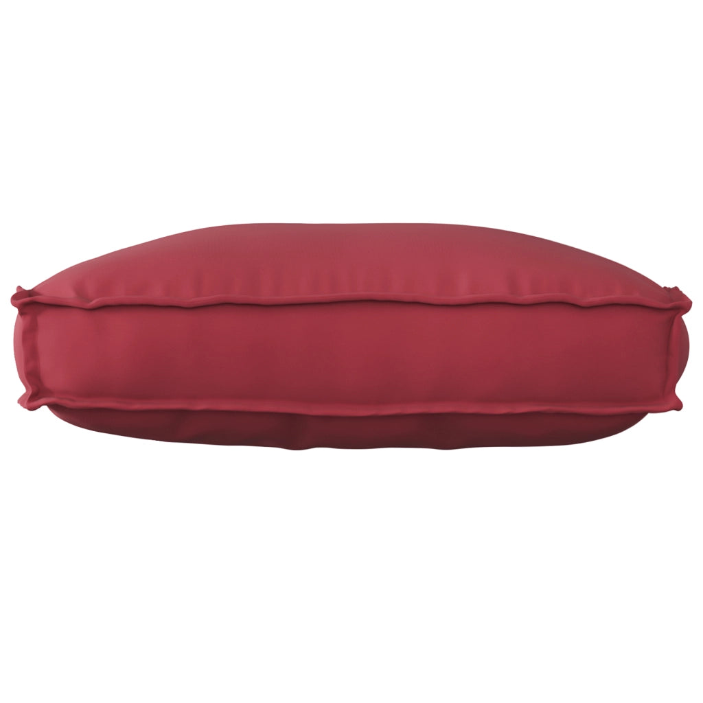 Cuscino per pallet per schienale rosso vino 70x40x12 cm in tessuto Oxford