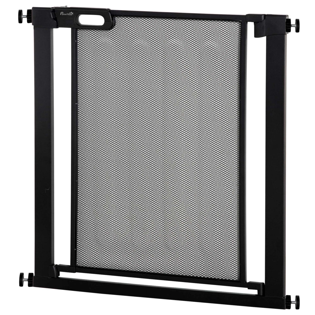Cancellino per Cani Estensibile a Pressione ¨C Zephmum ¨C Nero, Acciaio e ABS, 75-82x76 cm