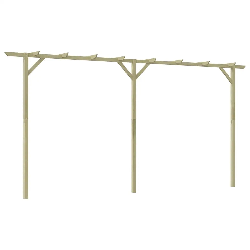 Pergolato da Giardino-Gazebo da giardino 410x40x203 cm in Legno