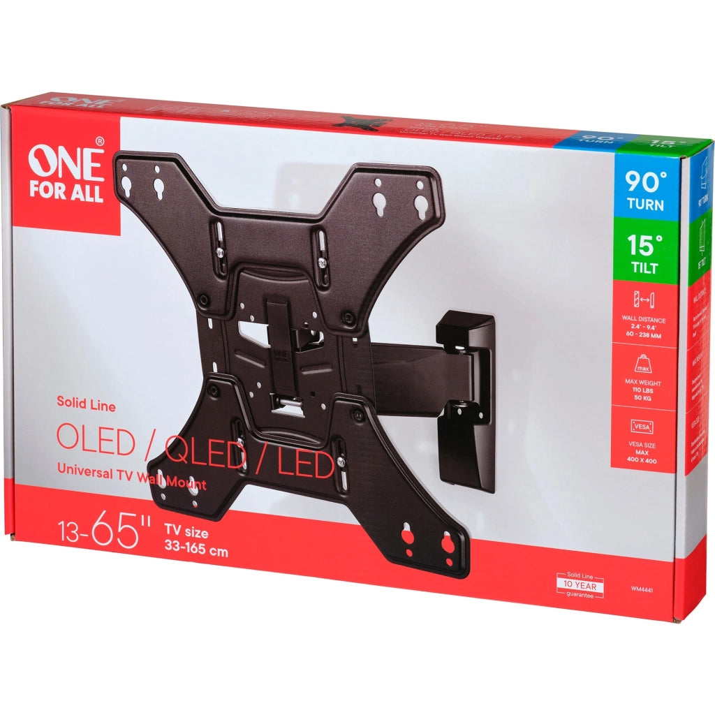 One For All Supporto TV orientabile Solid Turn 90 VESA 400