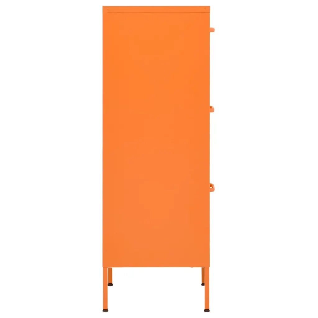Armadietto Arancione 42,5x35x101,5 cm in Acciaio 336183
