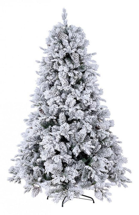 Albero di Natale Artificiale Innevato 210 cm 1936 Rami Verde