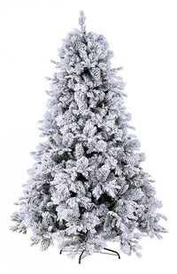 Albero di Natale Artificiale Innevato 240 cm 2513 Rami Verde