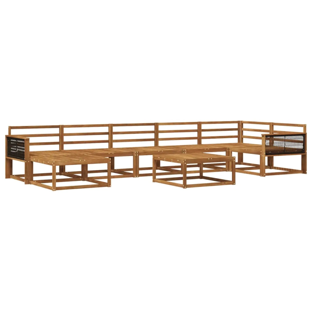 Set di divani da esterno 8 pcs Naturale