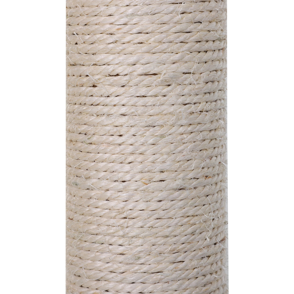 Albero tiragraffi per gatti con colonna sisal, piattaforma e amaca ¨C zephmum ¨C 70 cm grigio