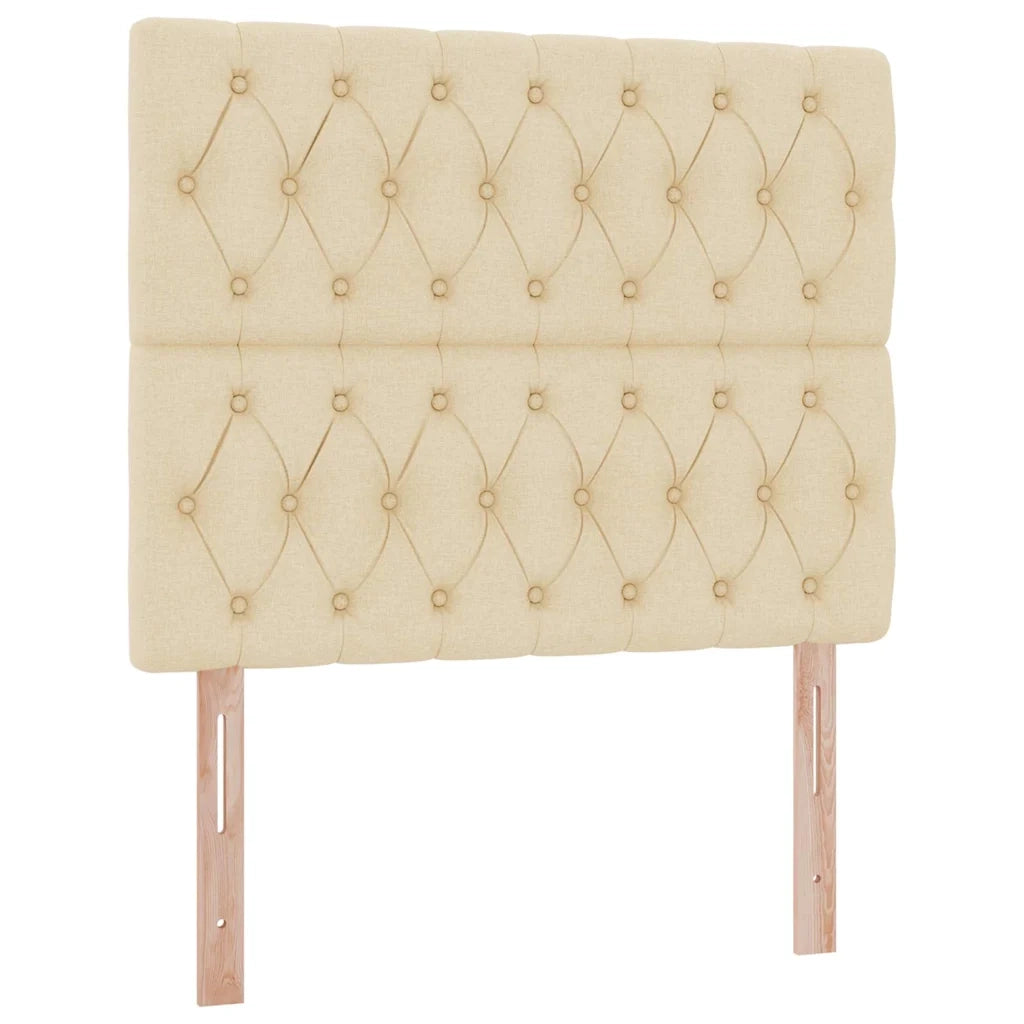 Letto con contenitore e materasso Crema 120 x 200 cm Poliestere 3371839