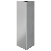 Fioriera | Cassetta per fiori | Vaso da Giardino Triangolare 30x26x75 cm in Acciaio Zincato