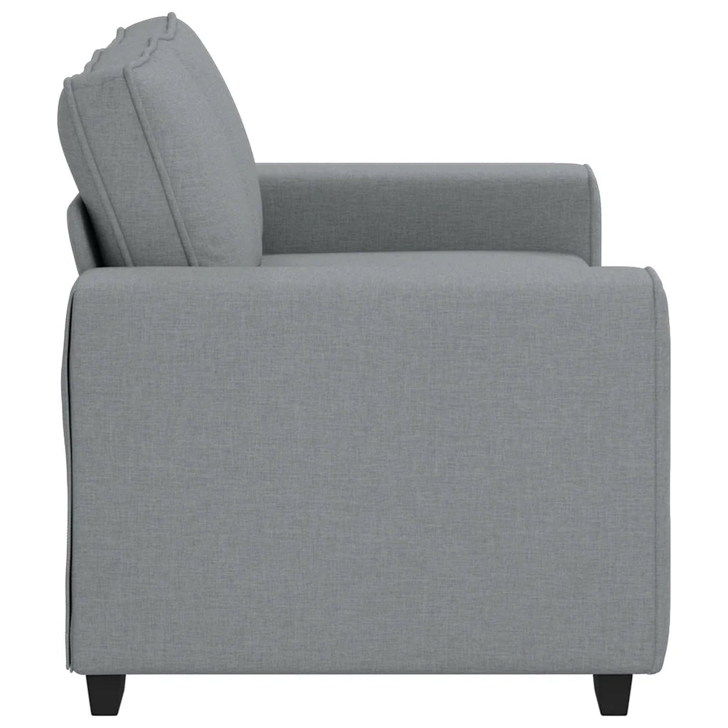 Divano | Divano da soggiorno | Sofa a 2 Posti Grigio Chiaro 160x77x82 cm in Tessuto