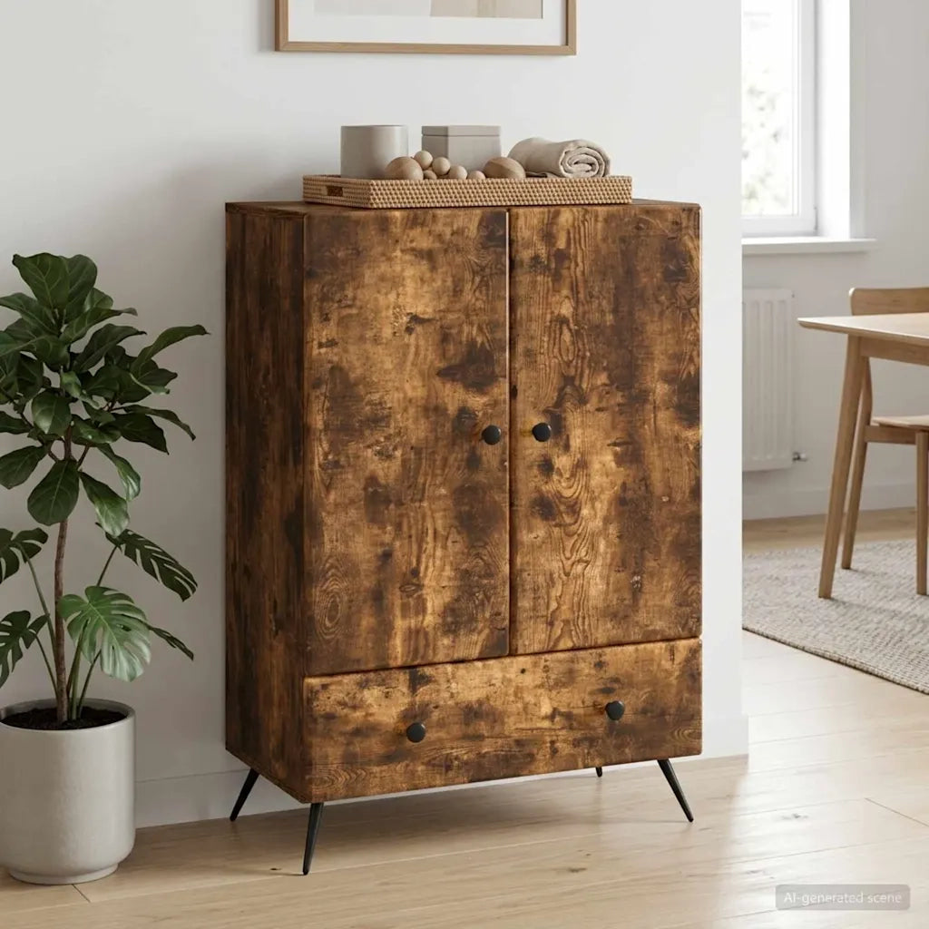 Credenza Rovere Fumo 66 x 34,5 x 95 cm Legno ingegnerizzato 895590