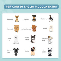 Piscina Rigida per Cani Taglia Piccola 25 Kg Ø80x20 cm in PVC e Truciolare Blu