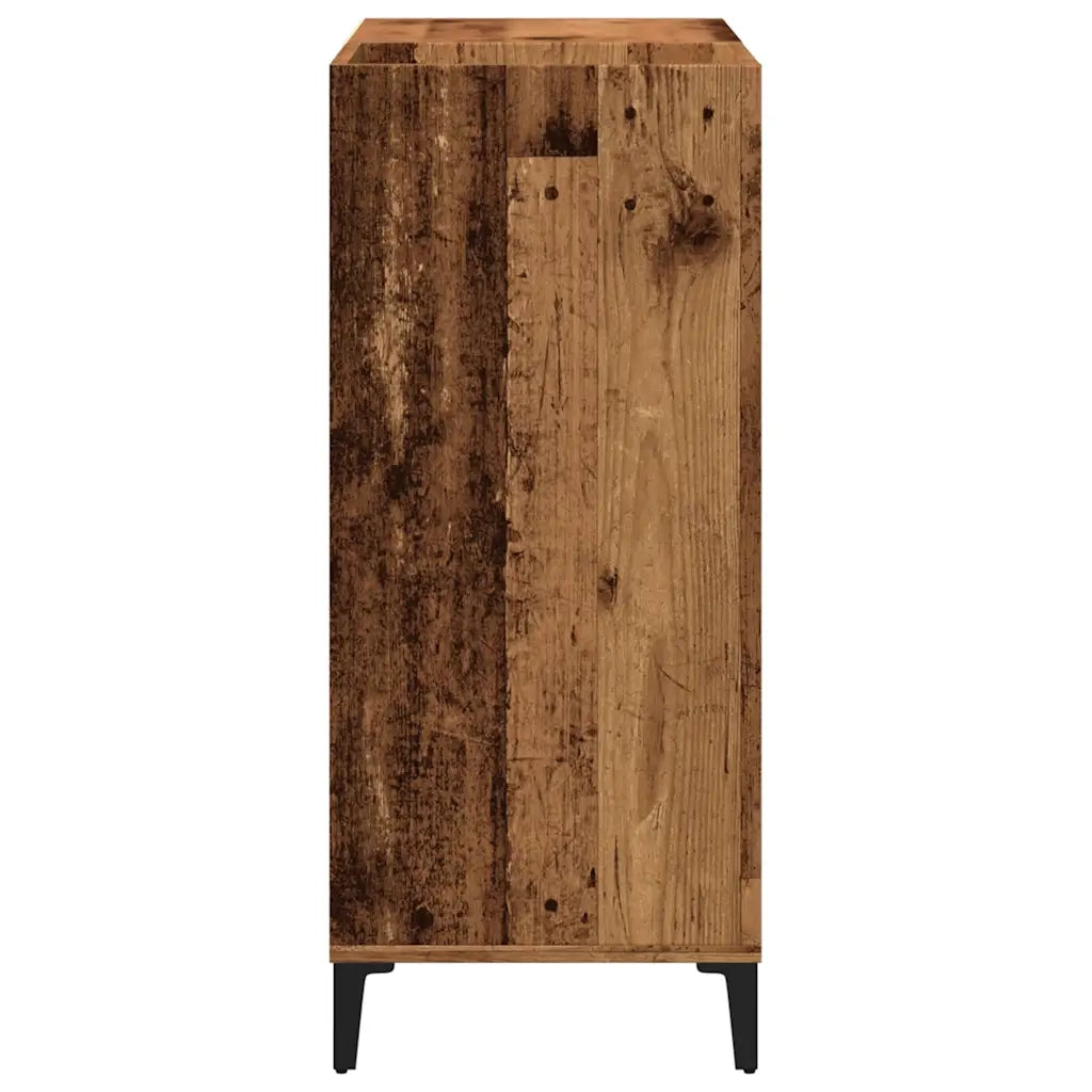 Mobile Porta Dischi Legno Antico 84,5x38x89cm Legno Multistrato 857173