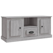 Mobile TV multimediale mensola TV credenza TV sala da pranzo soggiorno camera da letto Sonoma 100 x 35,5 x 45 cm legno ingegnerizzato grigio 02_0028343