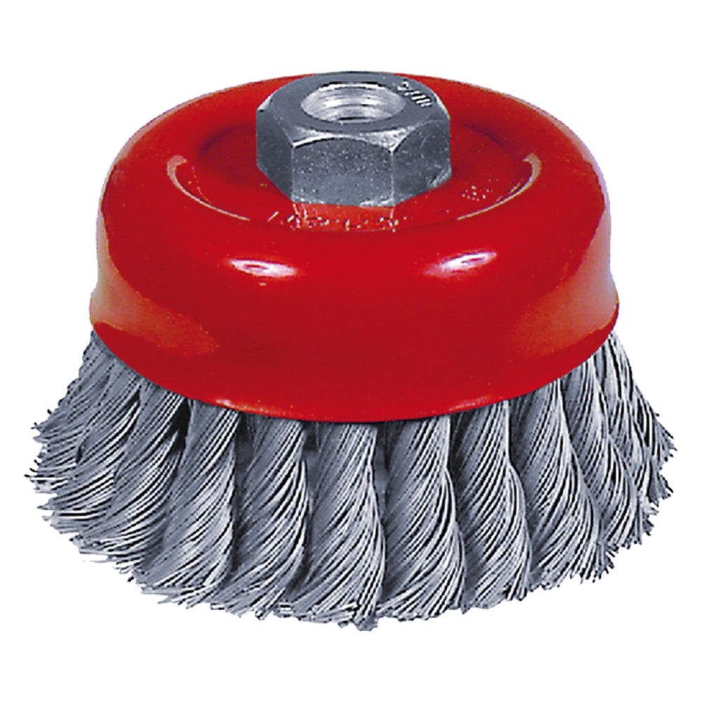 SPAZZOLA A TAZZA PER SMERIGLIATRICE filo 0,35 mm - Ø 75 mm  - SIT
