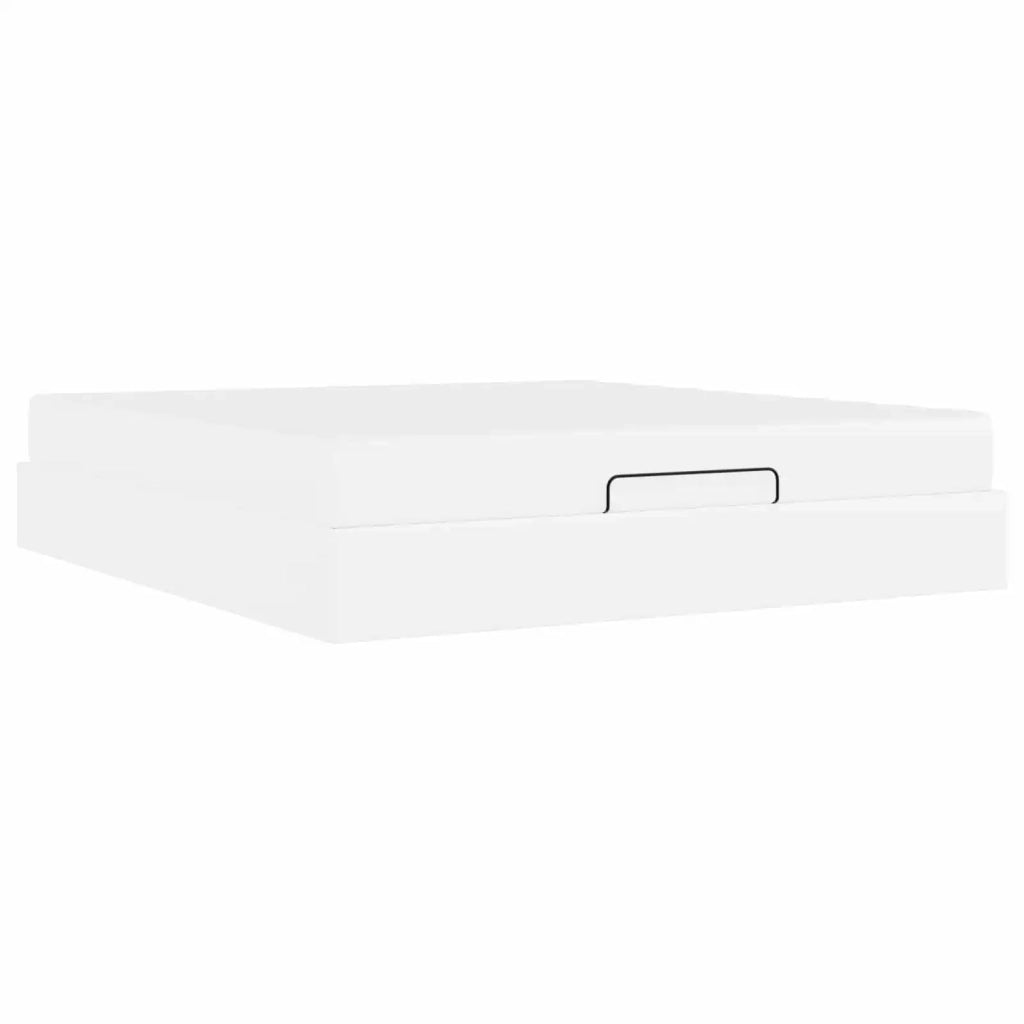 Struttura letto con materasso Altro 2 pcs Bianco PVC 3399438