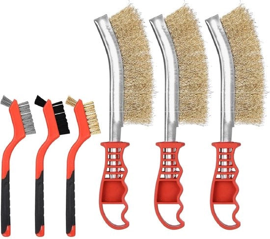Set di spazzole metalliche per trapano - Set di spazzole per trapano per levigare e smerigliare - 6 pezzi