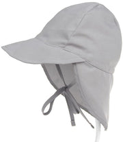 Cappello per bambini, copricapo estivo per bambini, cappello per neonati con protezione collo e strisce, cappello flapper, cappello UV protettivo per spiaggia (XS: idoneo per circonferenza capelliera 44-48 cm) - grigio