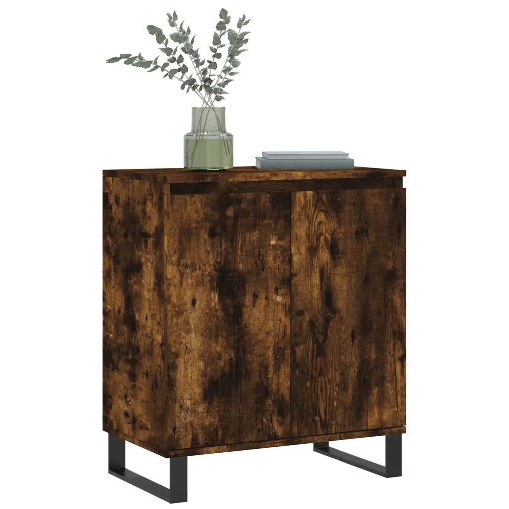 Credenza | Madia | Buffet da pranzo | Armadio da pranzo Rovere Fumo 60x35x70 cm in Legno Multistrato