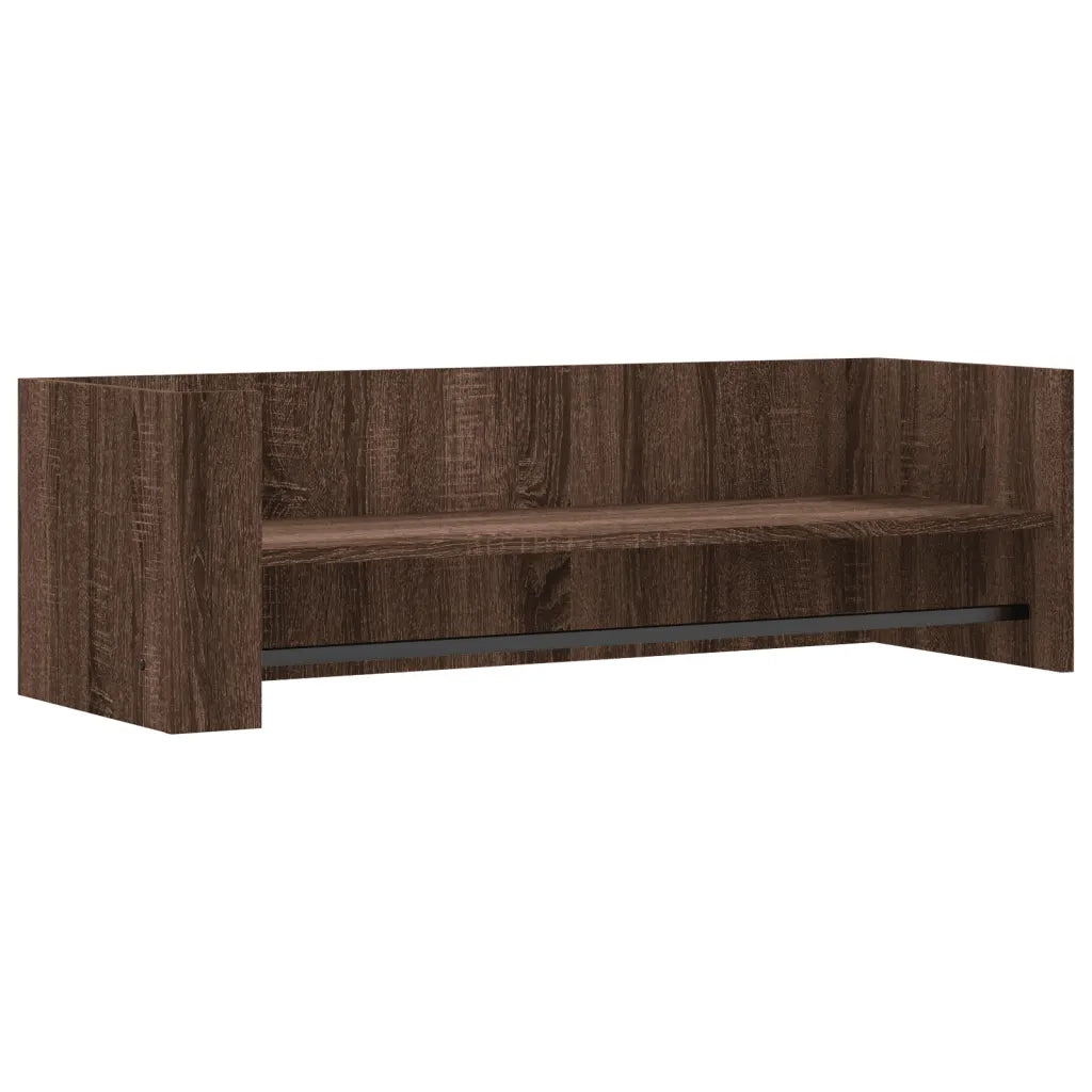 vidaXL Mensola a Muro Rovere Marrone 100x35x30,5 cm Legno Multistrato