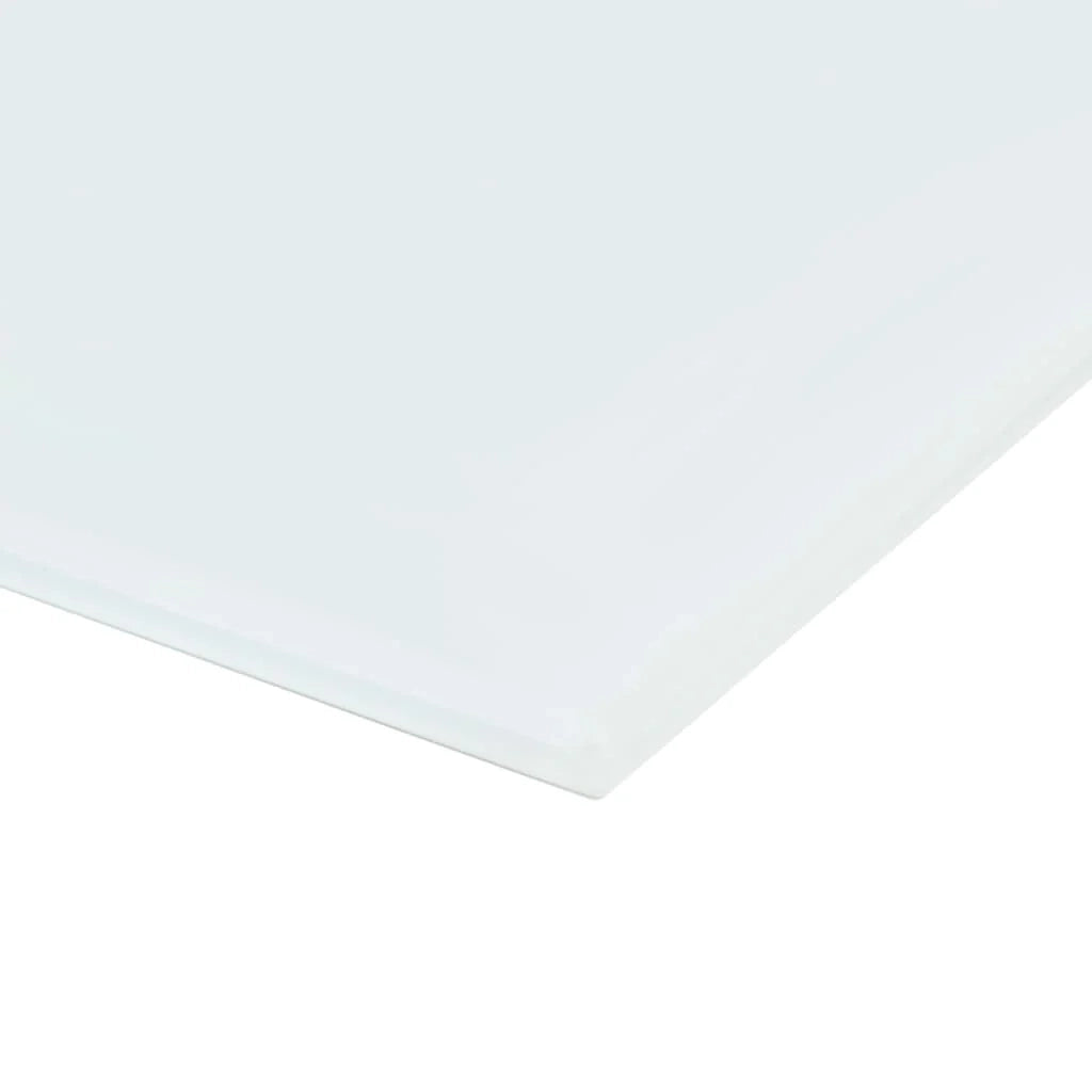 Lavagna magnetica pannello di scrittura per la scuola la casa o l'ufficio montaggio a parete vetro 120 x 60 cm bianco 02_0045497