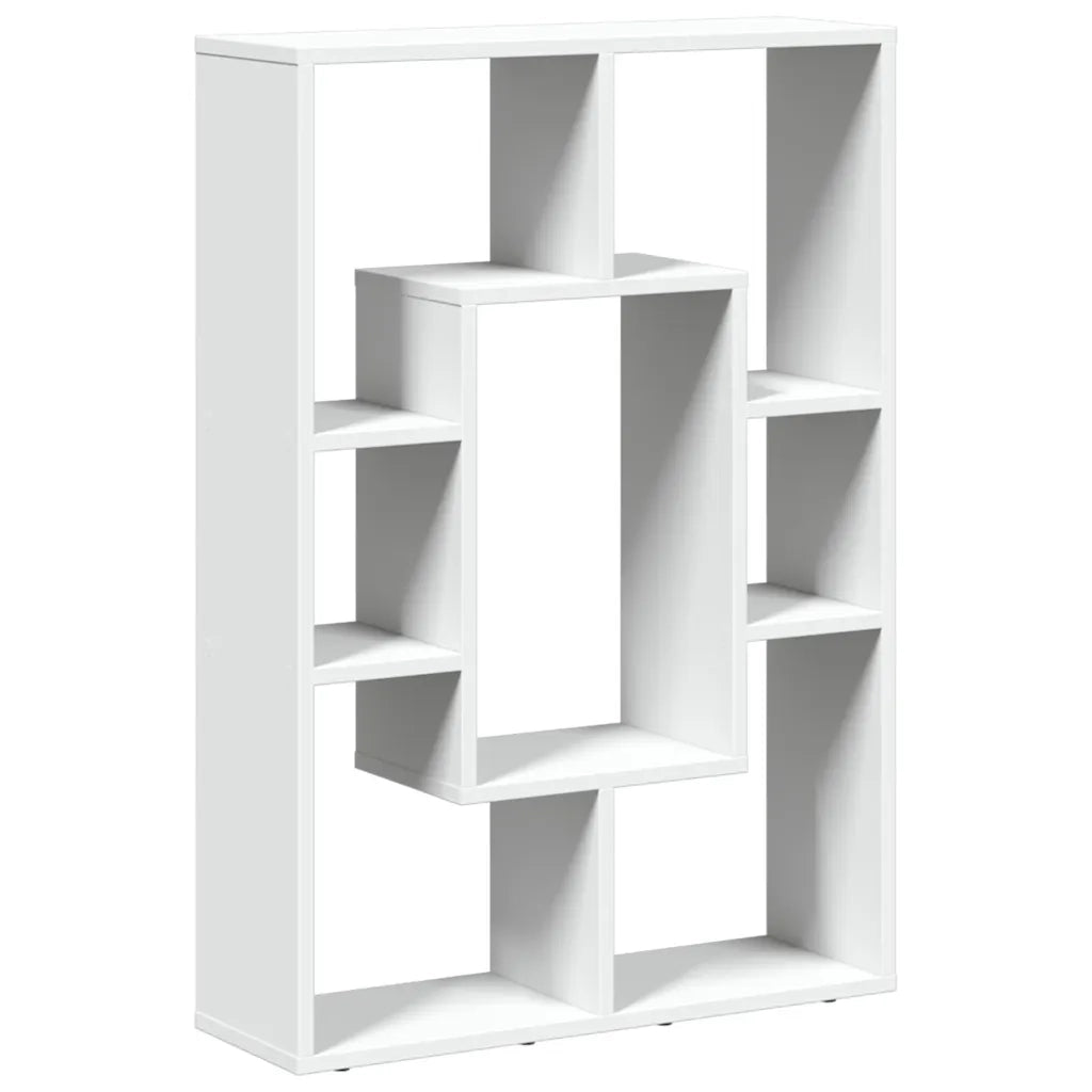 Libreria Bianca 63x20x90 cm in Legno Massello 858138