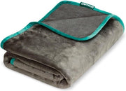 Duvetta per cani rotativa morbida e robusta - 150 x 100 cm - lavabile a 40 °C - grigia - coperta per cani - coperta per letto - grande e piccoli cani - coperta per divano