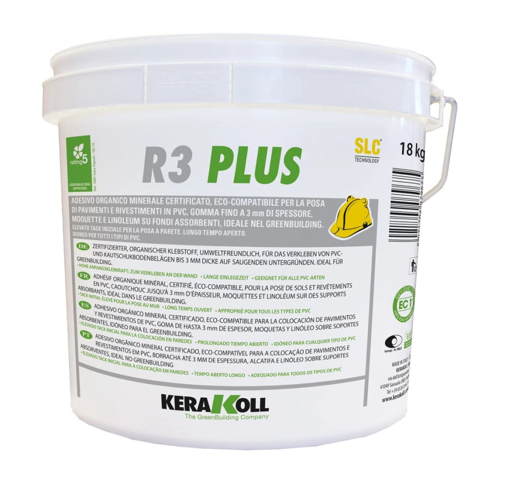 COLLA PER TAPPETI PVC/GOMMA 'R3 PLUS' KERAKOLL 5 Kg - 5 kg
