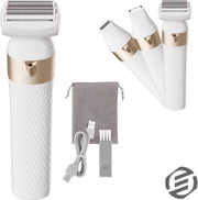 Trimmer per donne - Trasformatore per capelli femminile - Apparecchio per depilazione donna - Dispositivo di epilazione - Linea bikini - Ossaie - Gambe