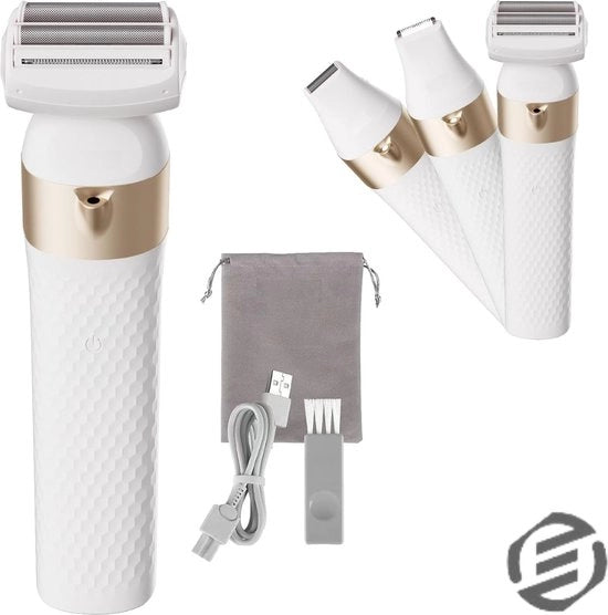 Trimmer per donne - Trasformatore per capelli femminile - Apparecchio per depilazione donna - Dispositivo di epilazione - Linea bikini - Ossaie - Gambe