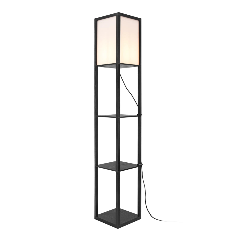 Lampada a Scaffale Stapleford con Paralume Quadrato Bianco - lux.pro