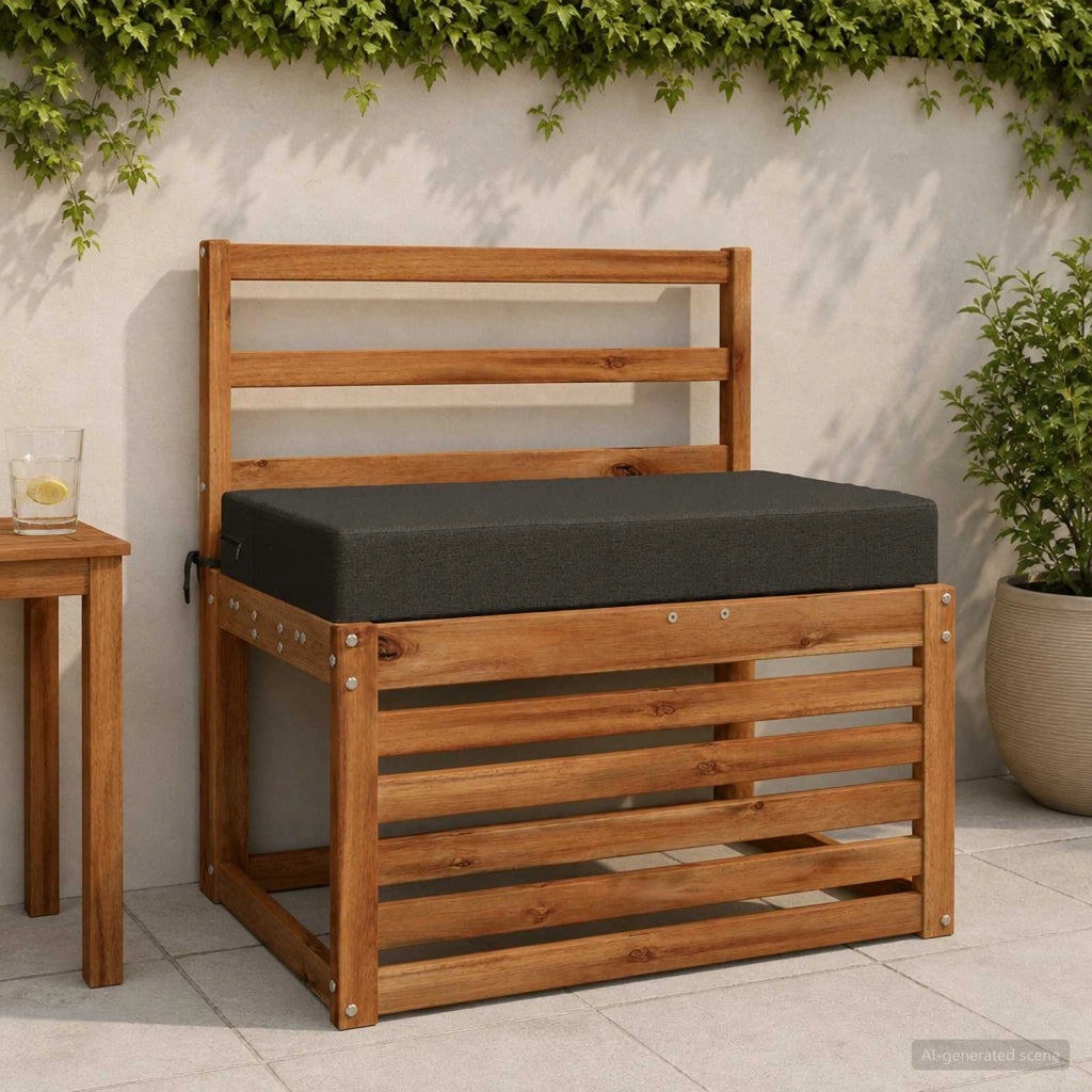 Cuscino per la seduta SOEST 100% Poliestere Antracite 946885