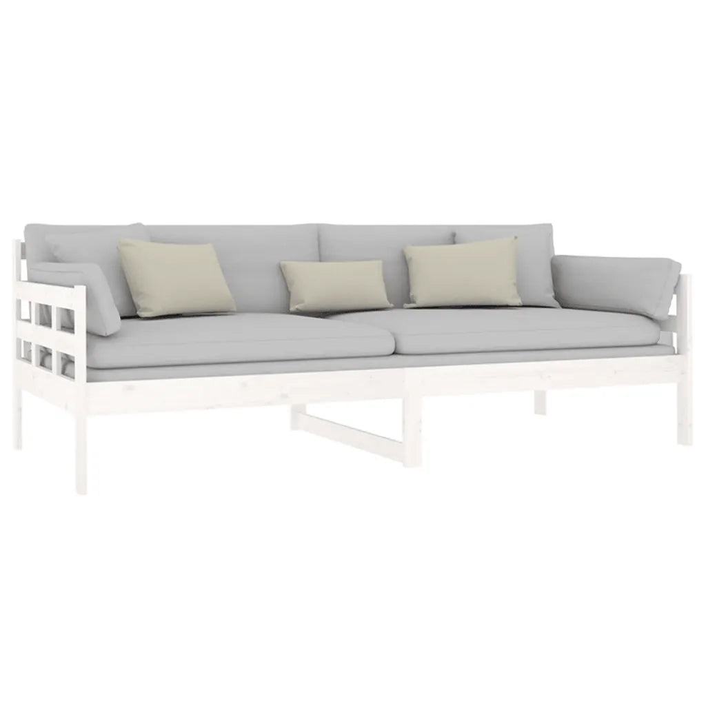 Dormeuse Bianca in Legno Massello di Pino 90x200 cm 820358