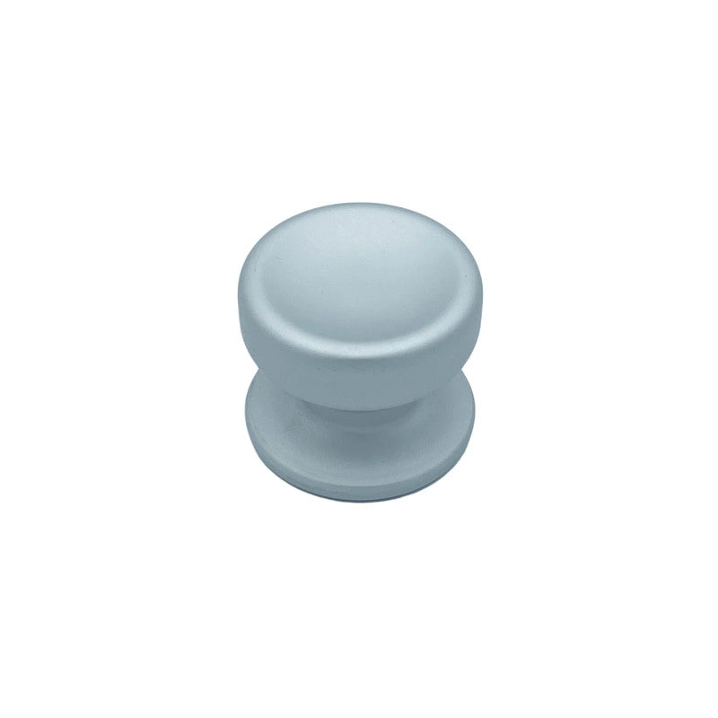 Pomolo fisso per porta SAGUATTI 174/70EB in alluminio argento satinato