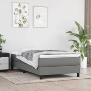 Struttura Letto a Rete a Molle Grigio Scuro 100x200 cm Tessuto 3120493