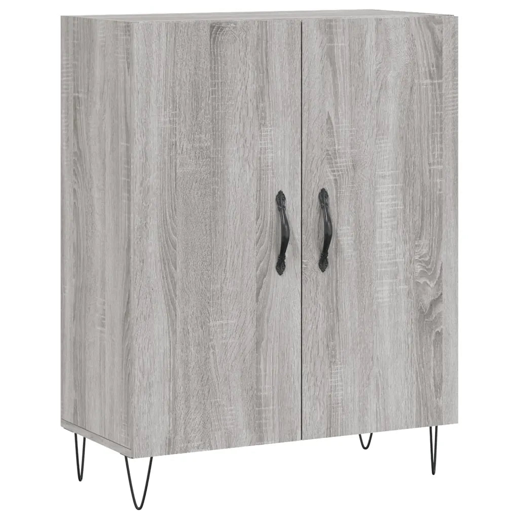 Credenza Grigio Sonoma 69,5x34x180 cm in Legno Multistrato 3198375