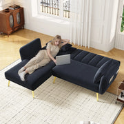 Divano Angolare Letto con Chaise Longue ¨C Xylo ¨C Tessuto, Trasformabile