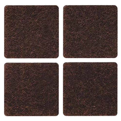 FELTRINO ADESIVO SEDIA MARRONE  25X 25 MM CF 8 PZ*- 50,0 confezione